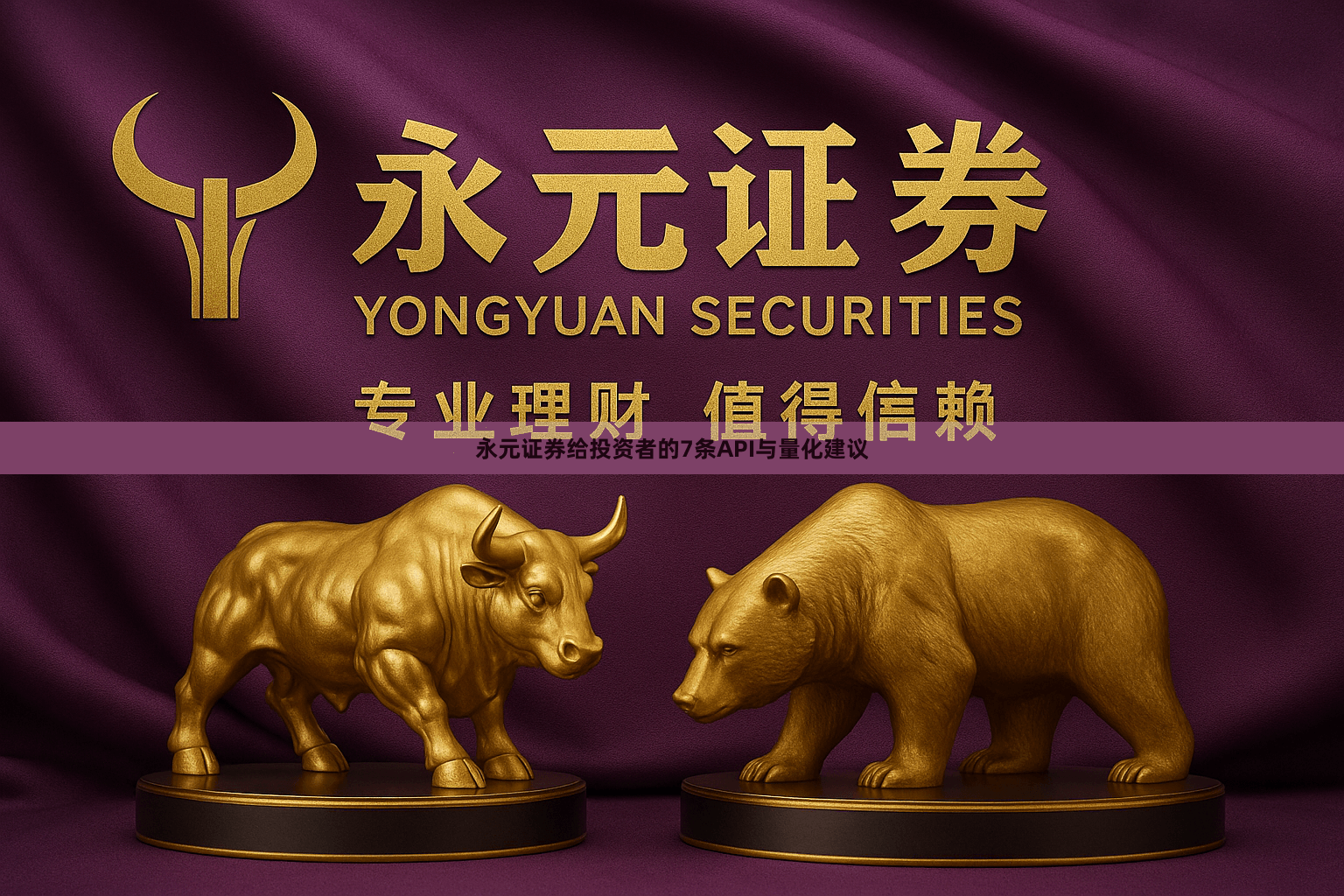 永元证券给投资者的7条API与量化建议