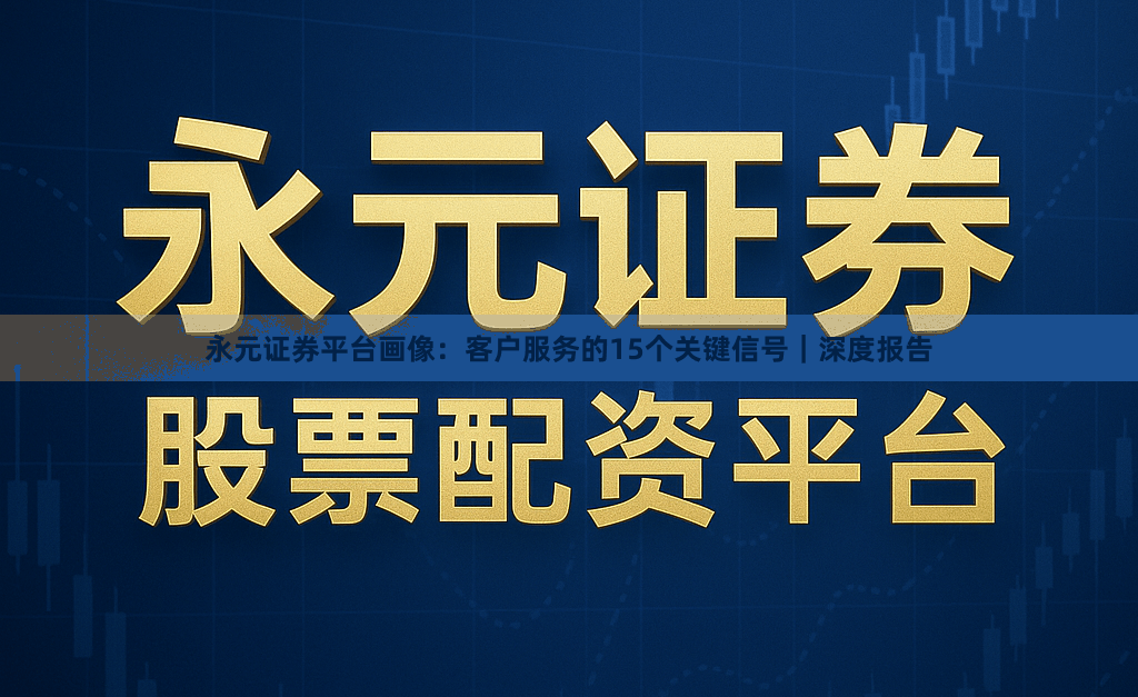 永元证券平台画像：客户服务的15个关键信号｜深度报告