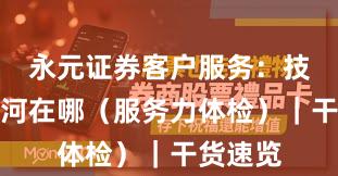 永元证券客户服务：技术护城河在哪（服务力体检）｜干货速览