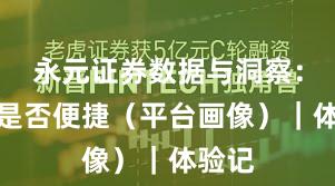 永元证券数据与洞察：开户是否便捷（平台画像）｜体验记