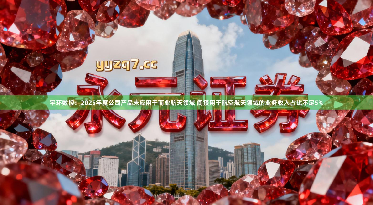 宇环数控：2025年度公司产品未应用于商业航天领域 间接用于航空航天领域的业务收入占比不足5%